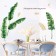 Stick plastic interior "palm leaves" 60x90 cm