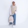 Women's backpack of artificial leather on the zipper Textura, beige color
