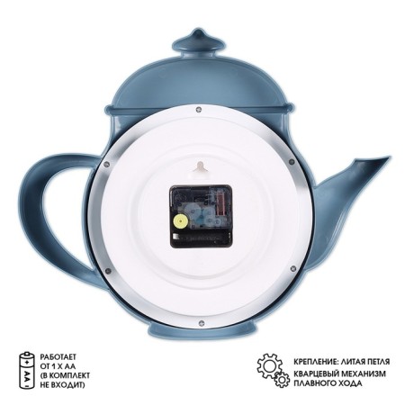 Watter is launched interior, for the kitchen, silent, "kettle" 29 x 34 cm, blue-1