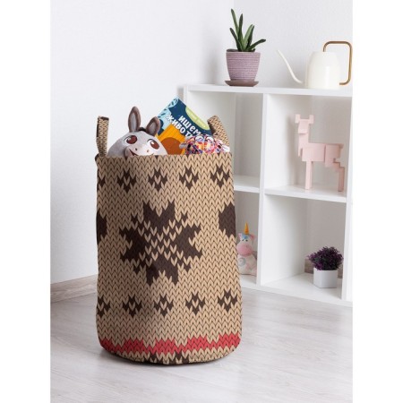 Basket for toys "embroidery with deer, size 35x50 cm