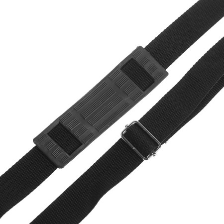 Business portfolio 380 x 290 x 90 mm, artificial leather, with the shoulder belt "Shushara" black 6s21-7