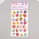 Stick plastic volumetric "letters and animals" mix 20.4x9.7 cm