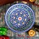 Suditsa Rishtan ceramics "Flowers", 28 cm, blue