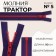 Lightning "Tractor", No. 5, detachable, automatic lock, 90 cm, blue/red color
