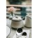 Porcelain sugarian with a spoon Magistro "sea breeze", 250 ml, white color