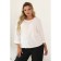 Female blouse, size 48, white color