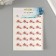 A set of corners with a pocket for photos 24 corners "Butterflies" mix 12.5x9 cm