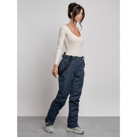 Semi-combinezone ski insulated female winter, size 46, dark blue color-18