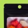 SIP-LOK package with a window, with Euroslot, black, 8 x 12 cm