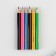 Pencils mini -colored, sharpened, round 6 colors, wooden building, "September 1"