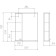 Mirror cabinet for the bathroom iceberg rainbow 55, left/right, white