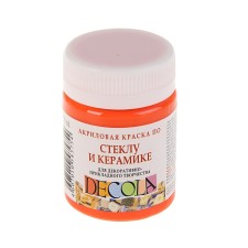 Decola glass paint and ceramics, 50 ml, orange, 4028315