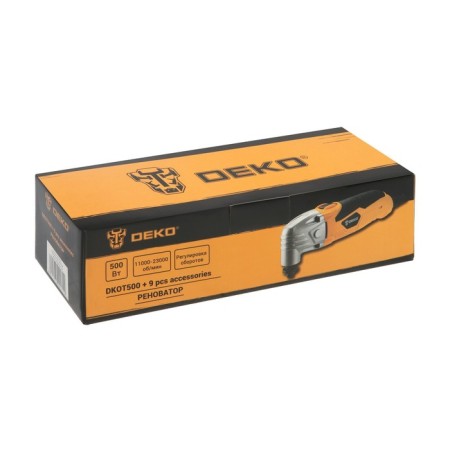 DEKO DKOT500, 500 W, 11000-23000 stake/min, Starlock + set 9 items-8
