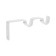 Broke for cornice D20 two -row 8/15 cm, white