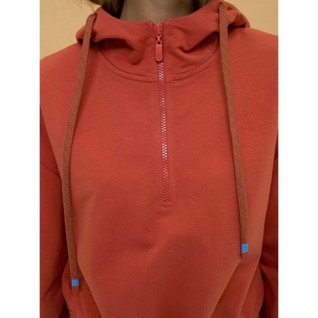 Female hoodies, size XL, Terracotta color-3