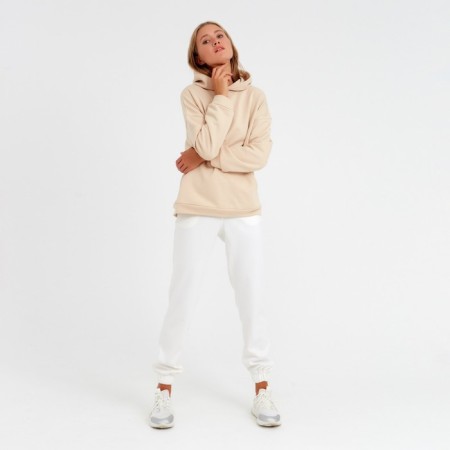 Women's pants Minaku: Casual Collection Ecrew color, rr 46