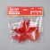 The LED top for the Christmas tree "Red" 15 cm, 10 LED, wire 2 meters, 220 V, glow red glow