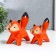 Souvenir Ceramics "Lisyat" set 2 pcs 14x16.5x7.5 cm