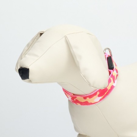 Collar with Militari's backlight 3 glow modes Size S, Osh 22-40 x 2.5 cm pink-2