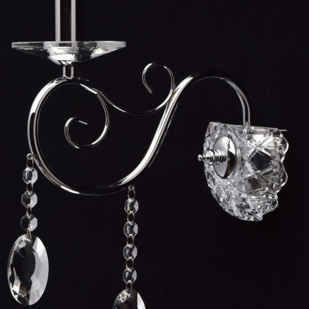 Bra "Adele", 1x40W E14, chrome 34x12x25 cm-3