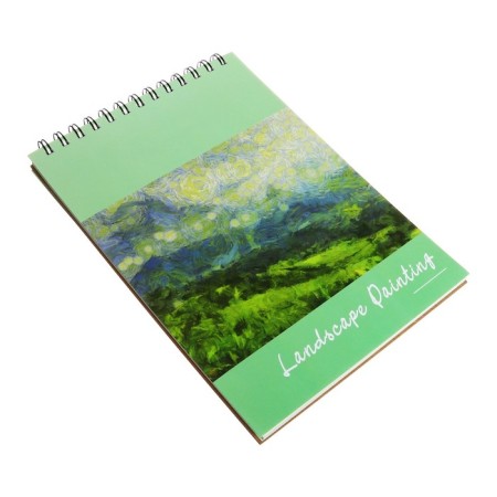 Sketchbook 18x25cm for pastel, 30 sheets "Nature", hard cover, density 130 grams, mix-5