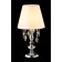 Crystal Lux table lamp, Mercedes 0950/501, E14, 1x60 W, 48x25x25 cm, chromium color