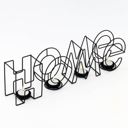 Summary of the metal desktop "Home", 13.5 x 42 cm, black-4