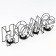 Summary of the metal desktop "Home", 13.5 x 42 cm, black