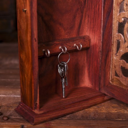 Key "Patterns" wood 28x16x6 cm-4