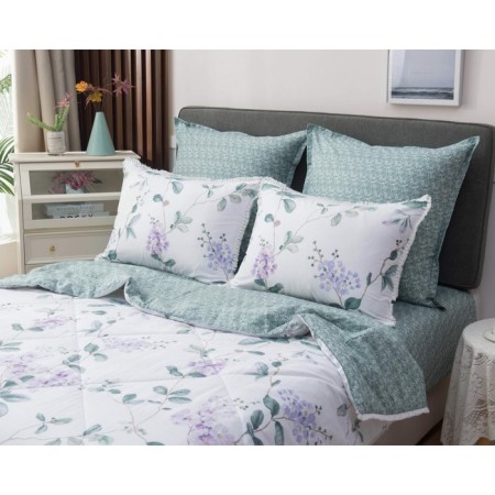 A set with a blanket 1.5 joint venture "Bernadett": sheet 180x230 cm, 150x210 cm, 50x70 cm - 2 pcs-1