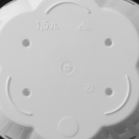 Pot with the pallet "delight", 1.5 l, the color is white-4