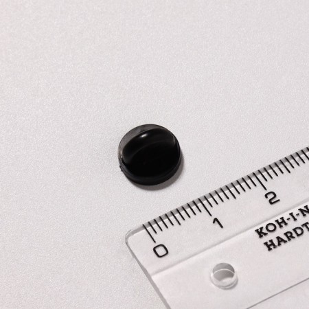 A plug for a badge, d = 1.1 cm, (set 10 pcs.), Black color-2
