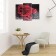 Modular picture "Rose in the rain" (2-25x52; 1-30x60) 60x80 cm