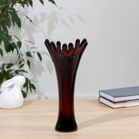 Vase "Coral" H 380 mm. From manganese glass (without decor)-2