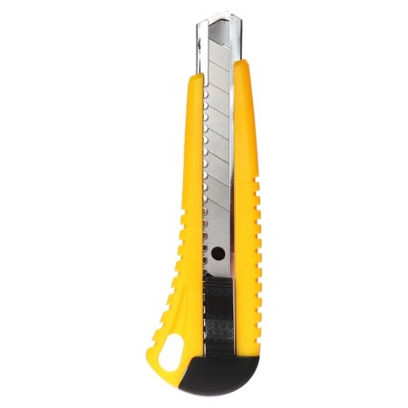 Chancellery knife 18mm, plastic, 2 pieces of spare blades, TOP-2