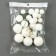 Set for decoration "beads", set 20 pcs, white color