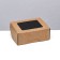 Removal container, black velvet, 10 x 8 x 4 cm, 350 ml