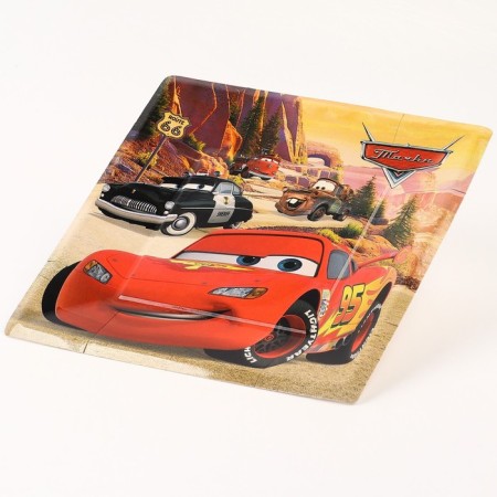 Paper plate "Happy Birthday!", 21 cm, cars-3
