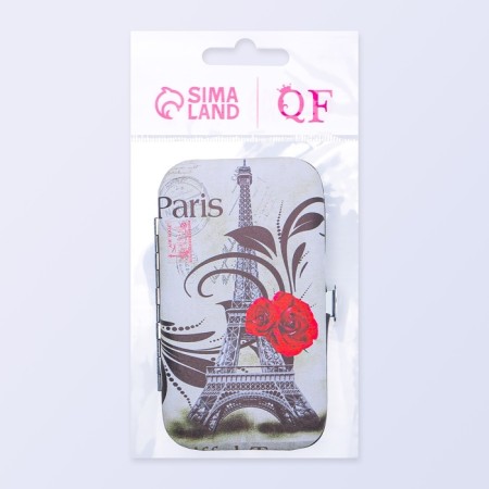 Manicure set "Paris", 6 items, in a case, a drawing mix-8