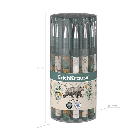 Ballic handle Erichkrause Natural Life Stick, node 0.7mm, blue ink-3