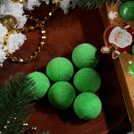 New Year's set of bombs for the bath "Pyramid", Green, 120 gr.-2