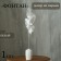 Decor of feathers "Fountain" on the leg, height - 58 cm