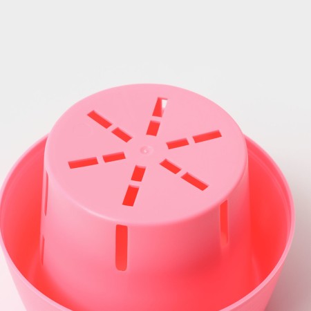 Potor Potion Potor Plutic Plastic, 450 ml, D = 12 cm, h = 10 cm, pink color-3