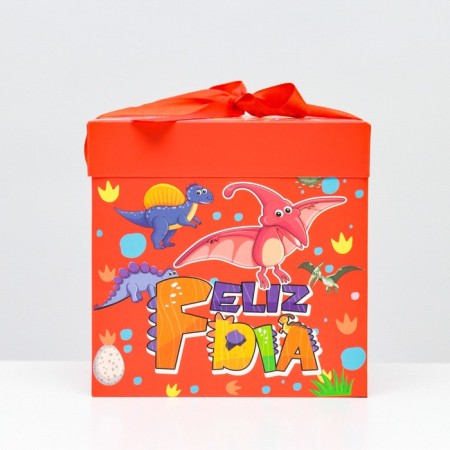 Self -charged box "Children's" dinosaurs 15x15x15 cm-1