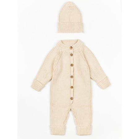 Knitted Knot Killed with Pure Love Tot hat, height 62 cm, milk color-7