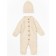 Knitted Knot Killed with Pure Love Tot hat, height 62 cm, milk color