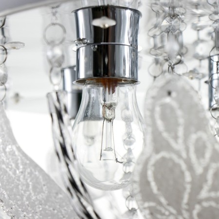 Svetogor chandelier "Butle" 8x60W E27 LED lighting chrome 60x60cm-14