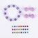 Baby overhead nails "Rainbow Unicorn", 12 pcs, a set with a bracelet and hairpins