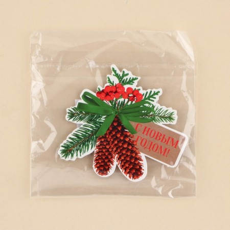 Schildik decorative for the gift "Schilds with Schild", 7 x 6.3 cm, New Year-3
