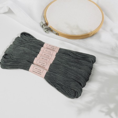 Set of threads Muline No. 413, 8 ± 1 m, 6 pcs, dark gray color-1
